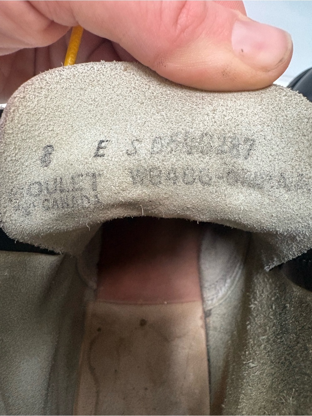 Vintage Boulet Canadian Military Parade Drill Boot Steel Toe Black Leather US 8E - Picture 11 of 11